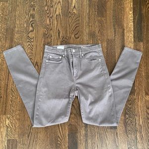 Gap gray, True skinny high rise denim  - size 28 r